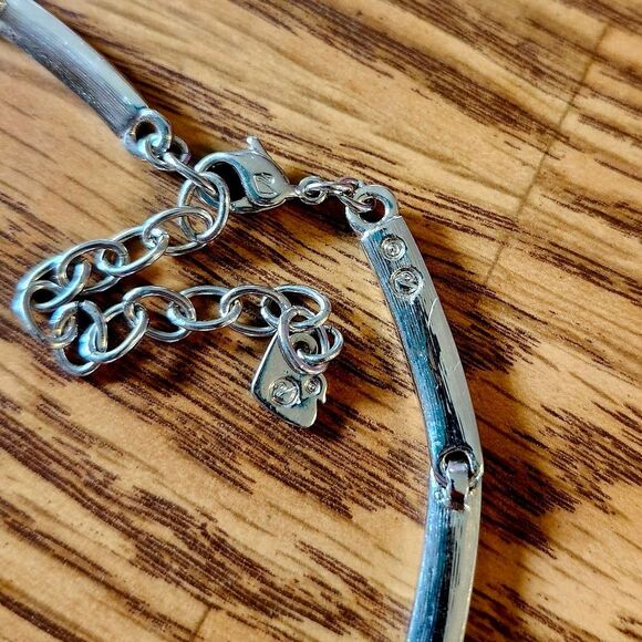 SWAROVSKI Crystal Bar Link Necklace WEDDING READY! - Picture 6 of 10